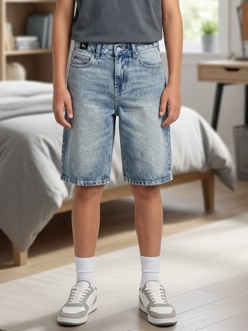 Youth Denim Jeans Shorts Bermuda "Arsenic"